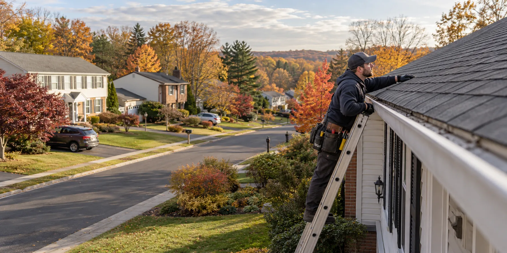 Homes with shingle roofs across the Baltimore area